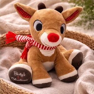Rudolph Plush Musical Toy 🎄 Baby’s First Christmas